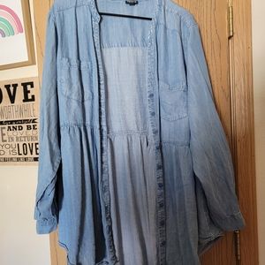 Torrid Button Up Babydoll Top